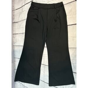 NWT Halara Flex DayStretch High Waisted Pocket Work Flare Pants Black Size L